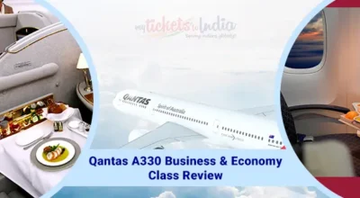 Qantas A330 Business Class and Economy Class
