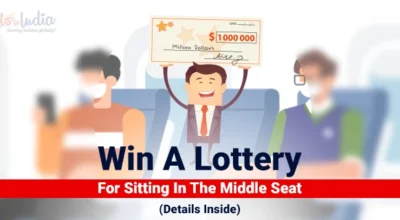 Win A Lottery For Sitting In The Middle Seat
